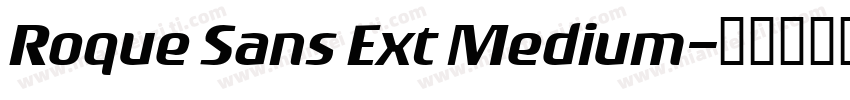 Roque Sans Ext Medium字体转换